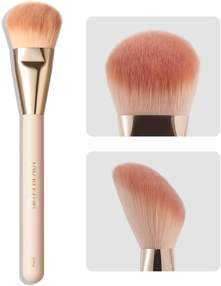 Albeaut Liquid Blush Brush for Cheeks Makeup, Angled Foundation Brush | Amazon (US)