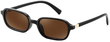 FEISEDY Retro Rectangular Sunglasses for Women Men 90s Small Vintage Fashion Square Sunnies B0282 | Amazon (US)