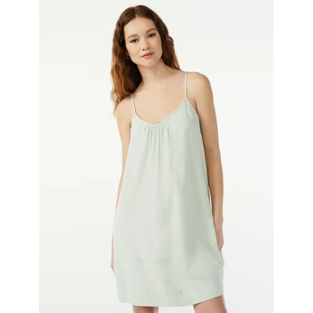 Free Assembly Women's Sleeveless Swing Dress - Walmart.com | Walmart (US)