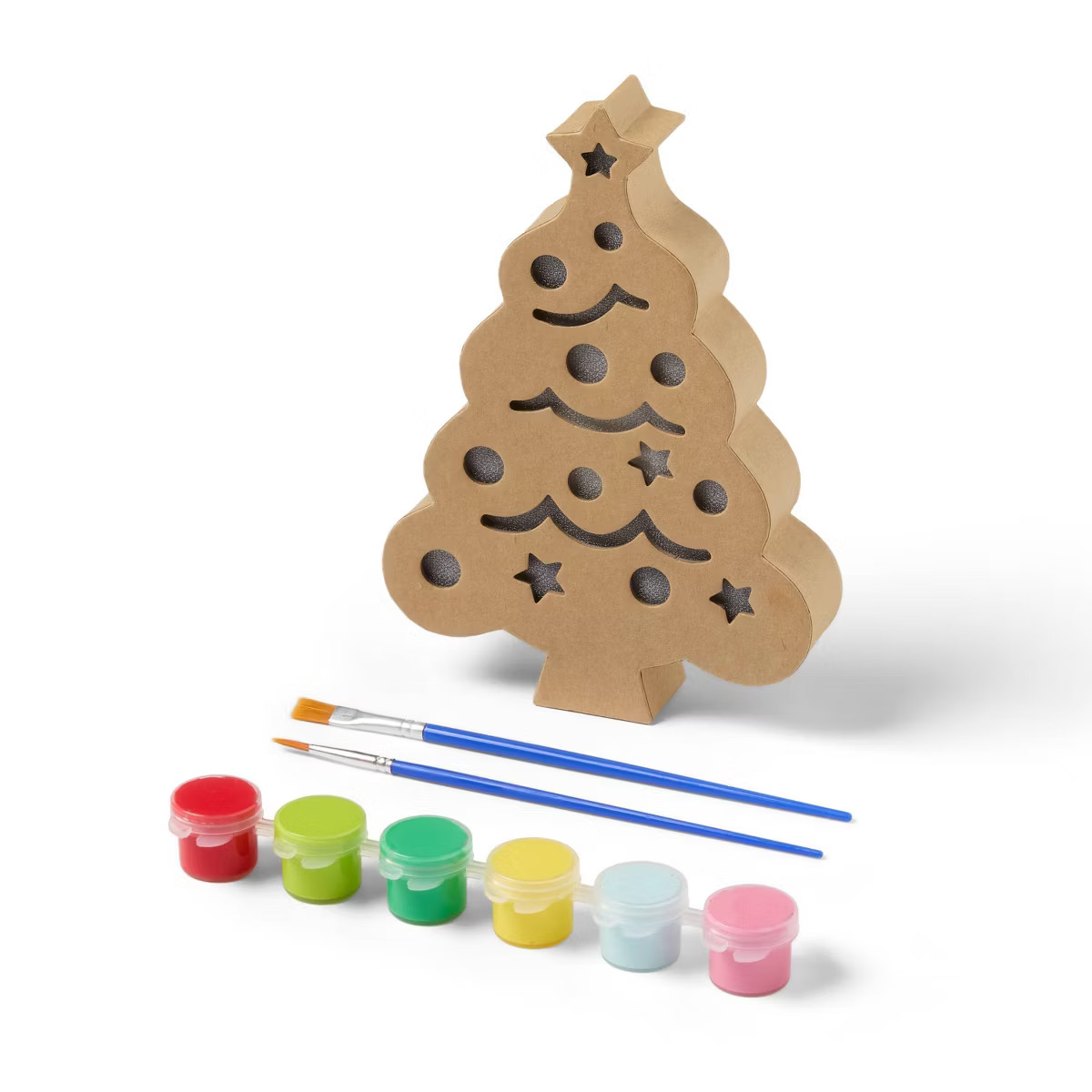 Christmas Craft Lit Paperboard Holiday Tree Painting Activity Kit - Mondo Llama™ | Target