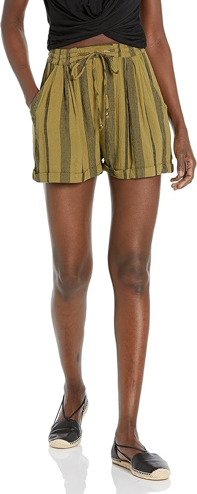 Angie Women's Women's Drawstring Waist Short with Cuffed Hem | Amazon (US)