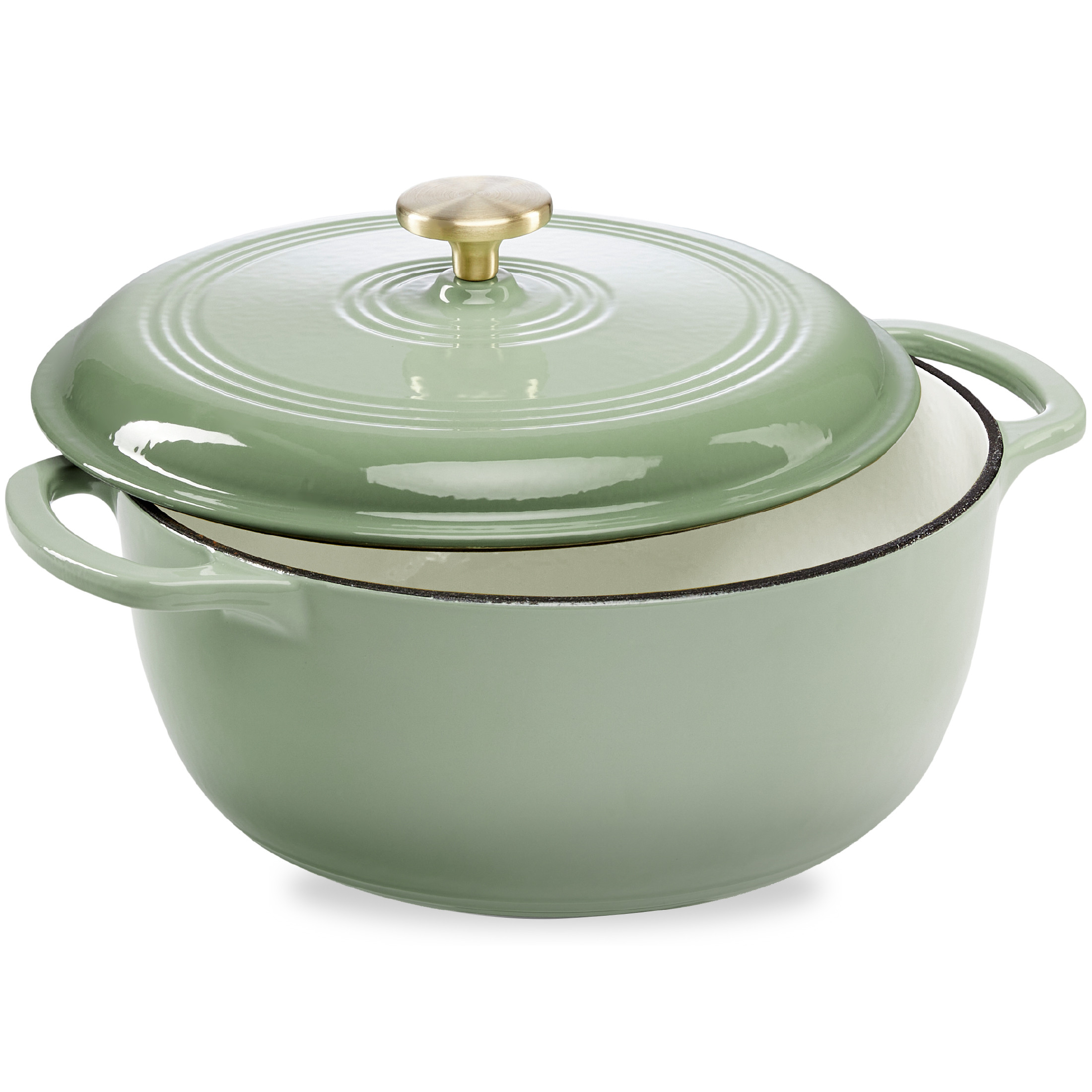 Best Choice Products 6 Quart Enamel Cast-Iron Dutch Oven, Heavy-Duty Cookware w/ Dual Handles, Li... | Walmart (US)