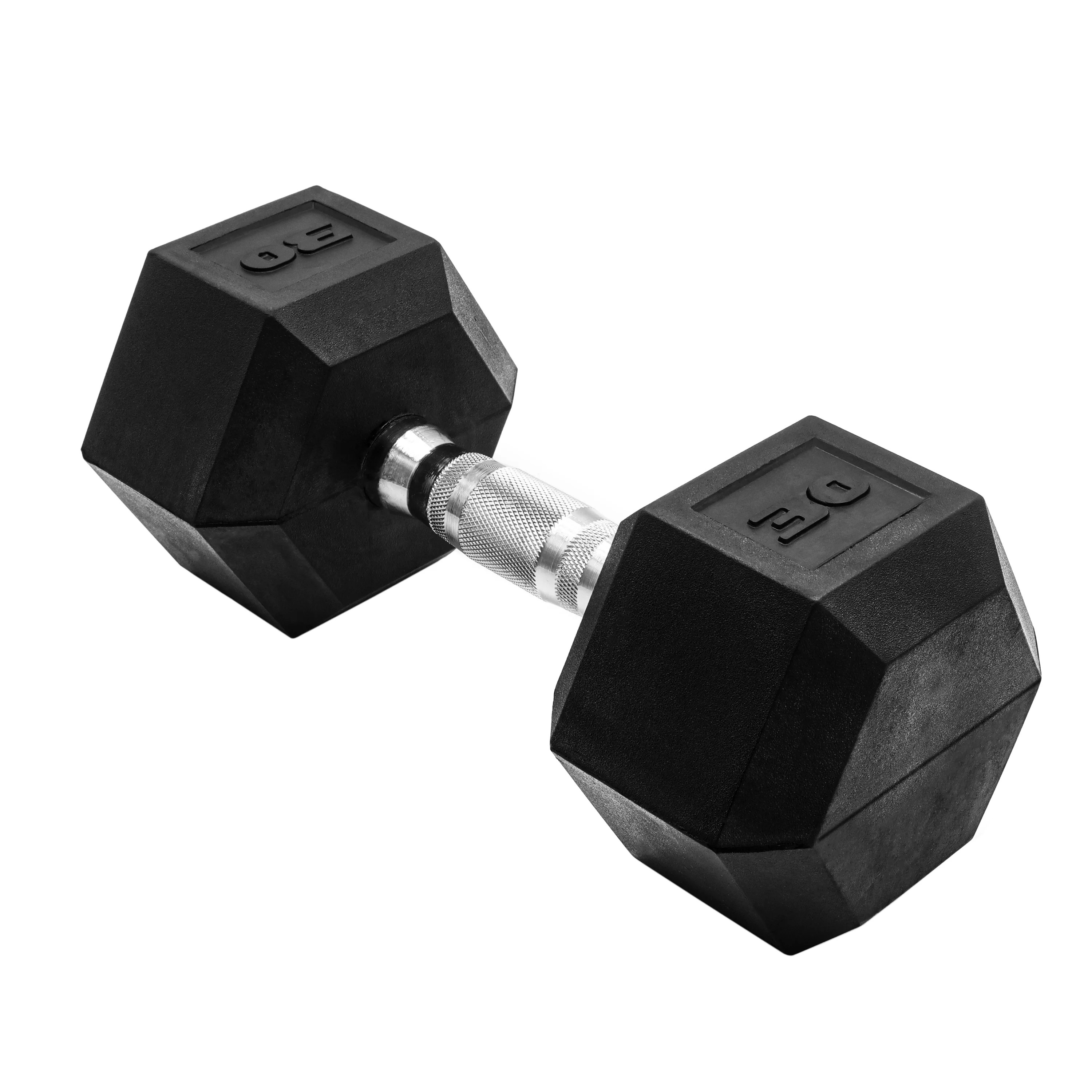 CAP Barbell, 30lb Rubber Hex Dumbbell, Single | Walmart (US)