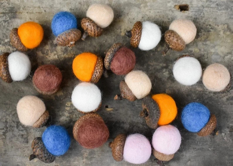 Wool Acorns | Etsy (US)