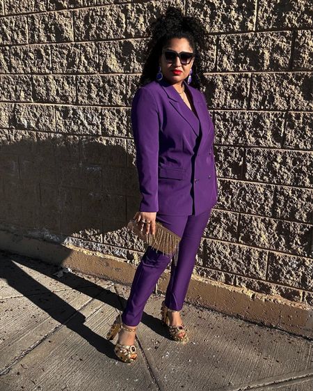 Purple power suit💜
#womenssuit #purplesuit #workwear

#LTKstyletip #LTKunder100 #LTKworkwear