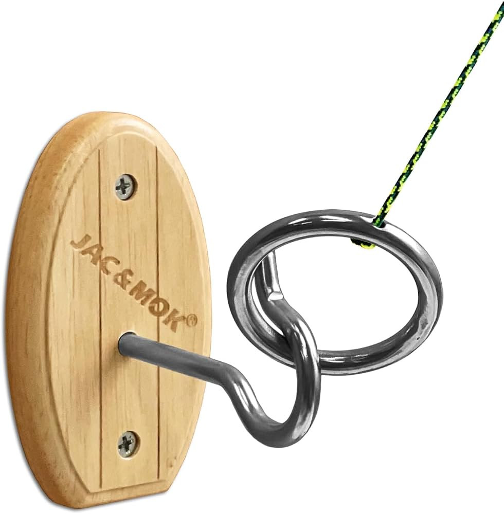 Hook and Ring Toss Game Swing Game DIY Kit -Stainless Steel Ring, Polyester Rope and Hardware | Amazon (US)