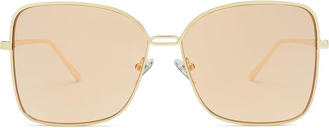 SOJOS Classic Square Oversized Sunglasses for Women Big Large Designer Style Sunnies SJ1082 | Amazon (US)