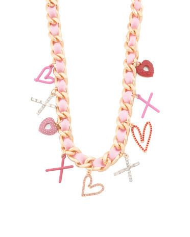 Xo Heart Charm Necklace | TJ Maxx