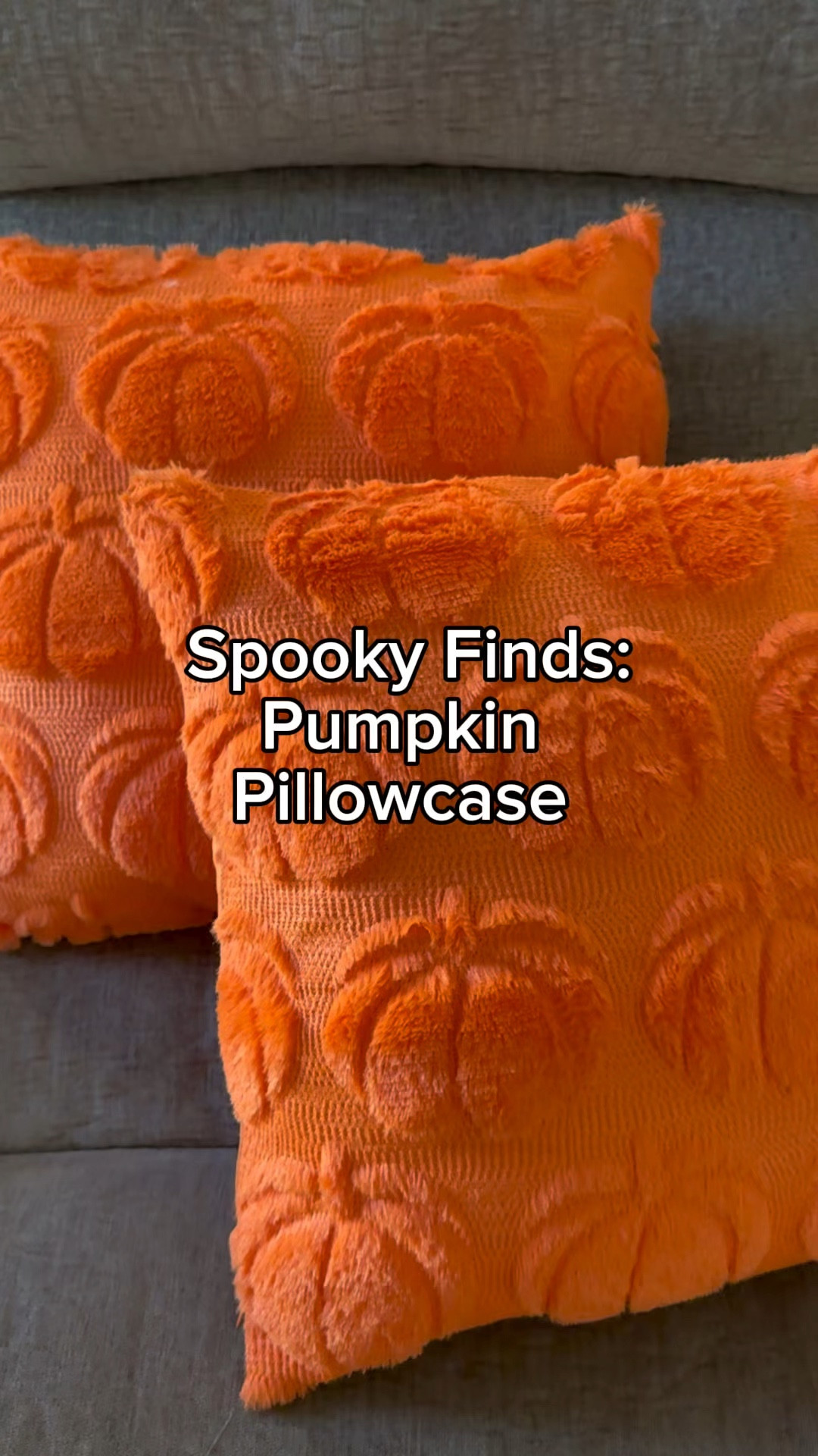 I am obsessed with these pumpkin pillowcases 🎃

They are super soft, very cute, and have a zipper so the pillow stays inside the case. 

#LTKSeasonal #LTKHome #LTKVideo