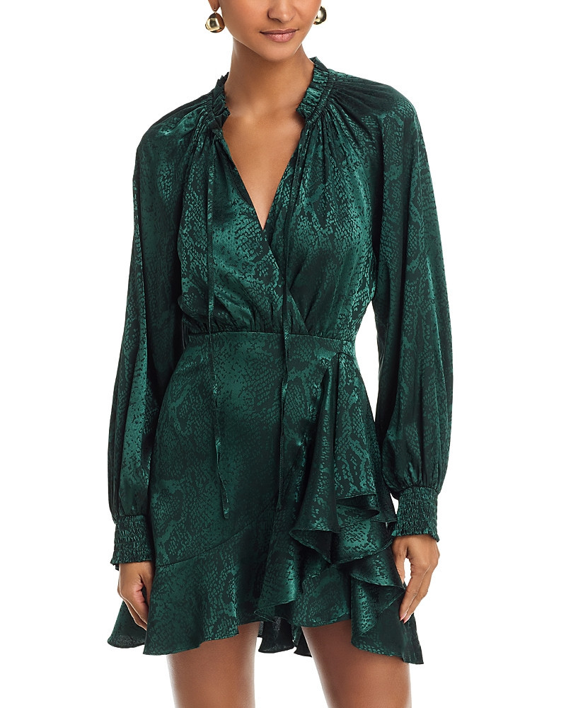 Aqua Ruffled Faux Wrap Dress - Exclusive | Bloomingdale's (US)