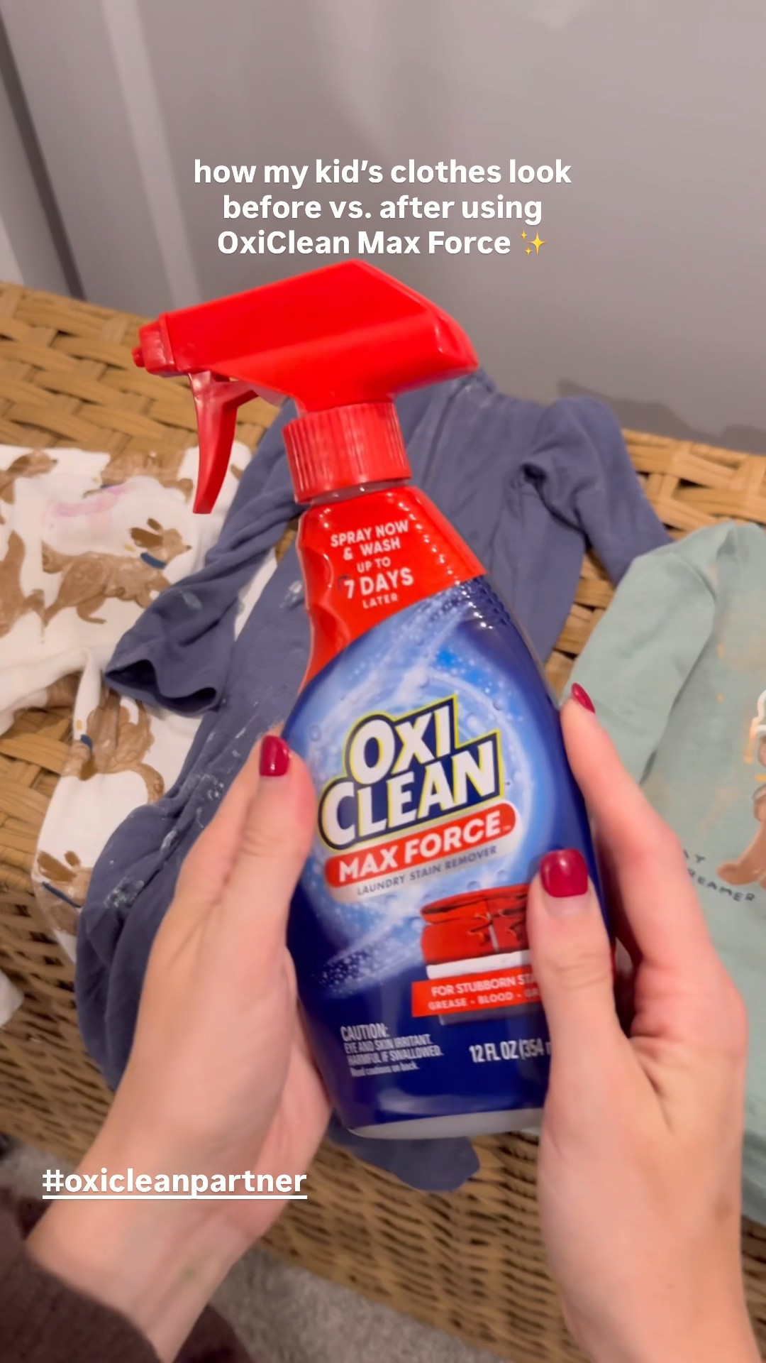 Oxiclean max force is able to get the toughest stains out of my kids clothes! It’s a miracle worker 👏🏻✨

#oxiclean #oxicleanpartner @oxicleanofficial

#LTKBaby #LTKmomlife #LTKHome