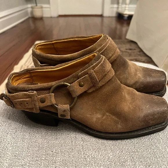 Frye Belted Harness clog/mule. Size 8. | Poshmark