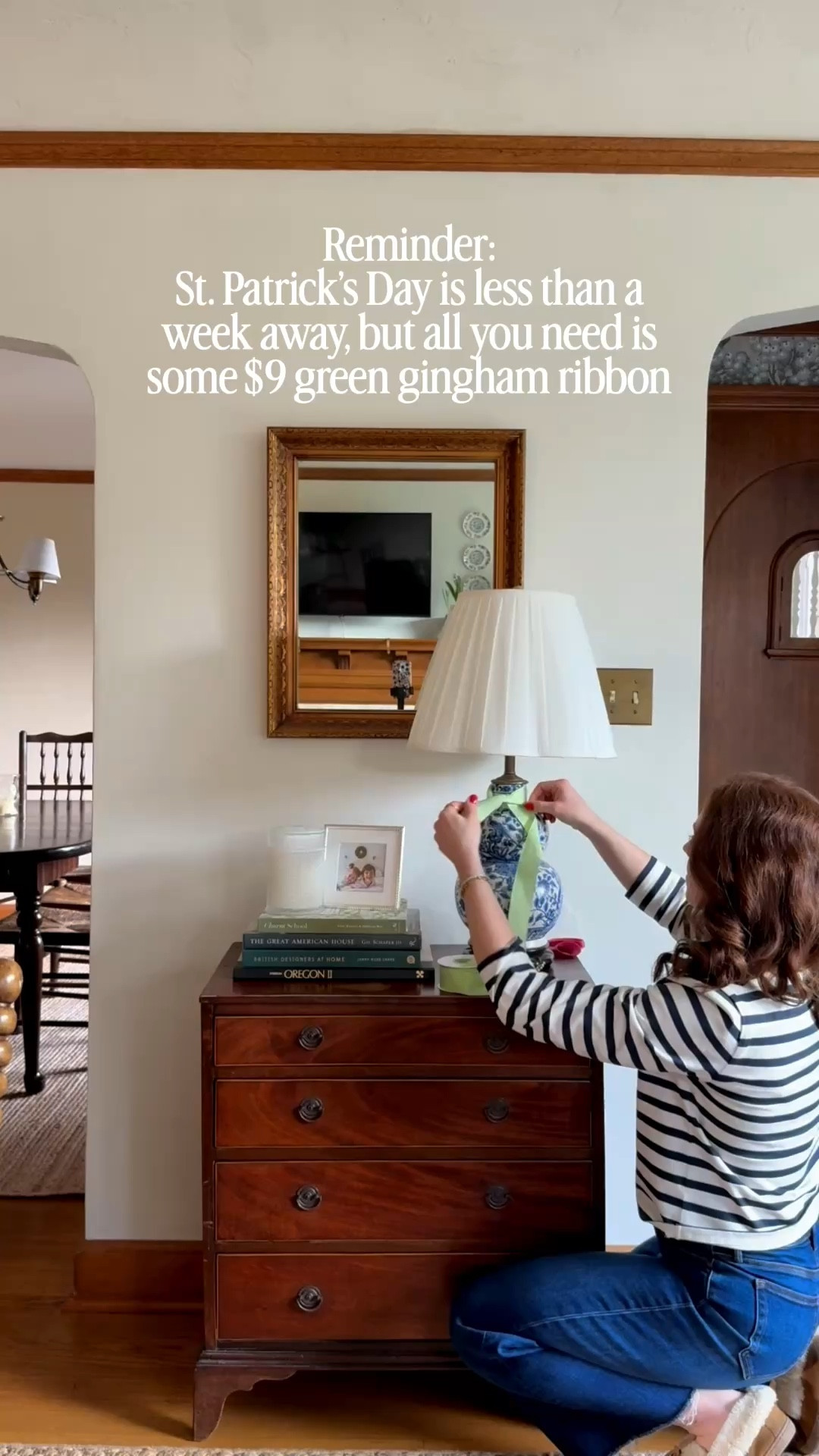 About three months into my year of decorating for every minor holiday, and I’d say it’s going well! I love having ribbons on every lamp for the season. Found this perfect 1.5” wide mini gingham ribbon that comes in so many pretty colors… I might need more for spring!

#LTKSpringSale #LTKSeasonal #LTKHome