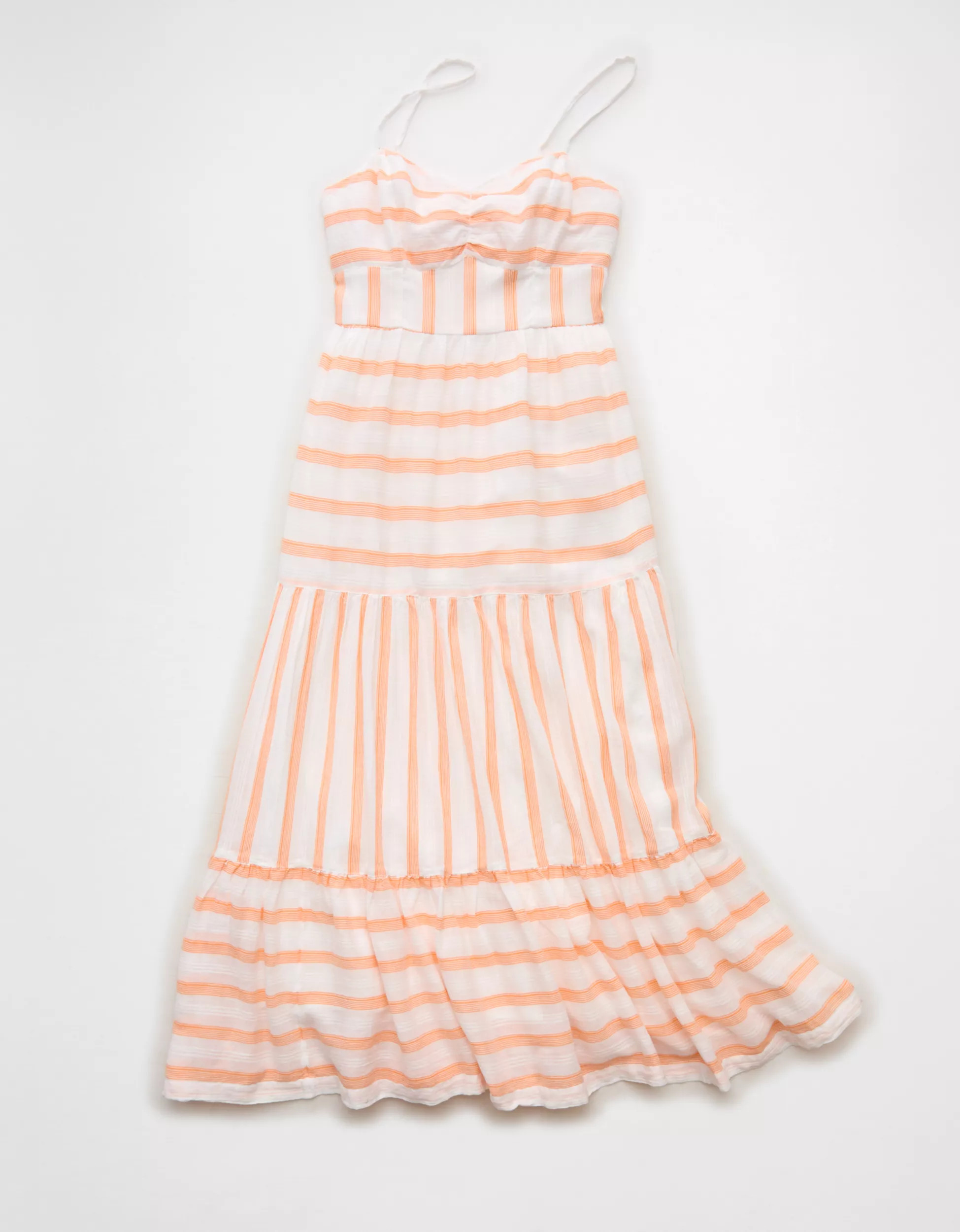 AE Striped Corset Midi Dress | American Eagle Outfitters (US & CA)