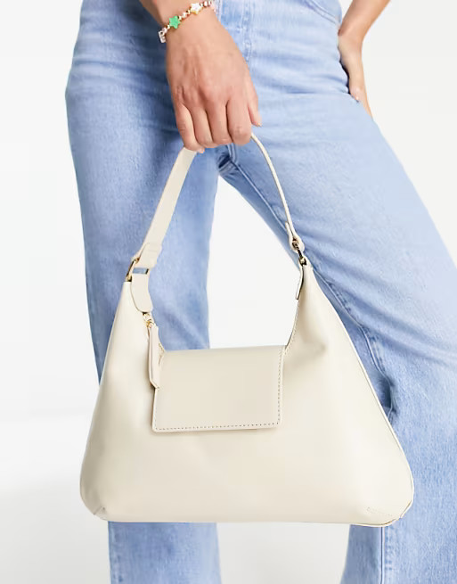 & Other Stories suede shoulder bag in beige | ASOS (Global)