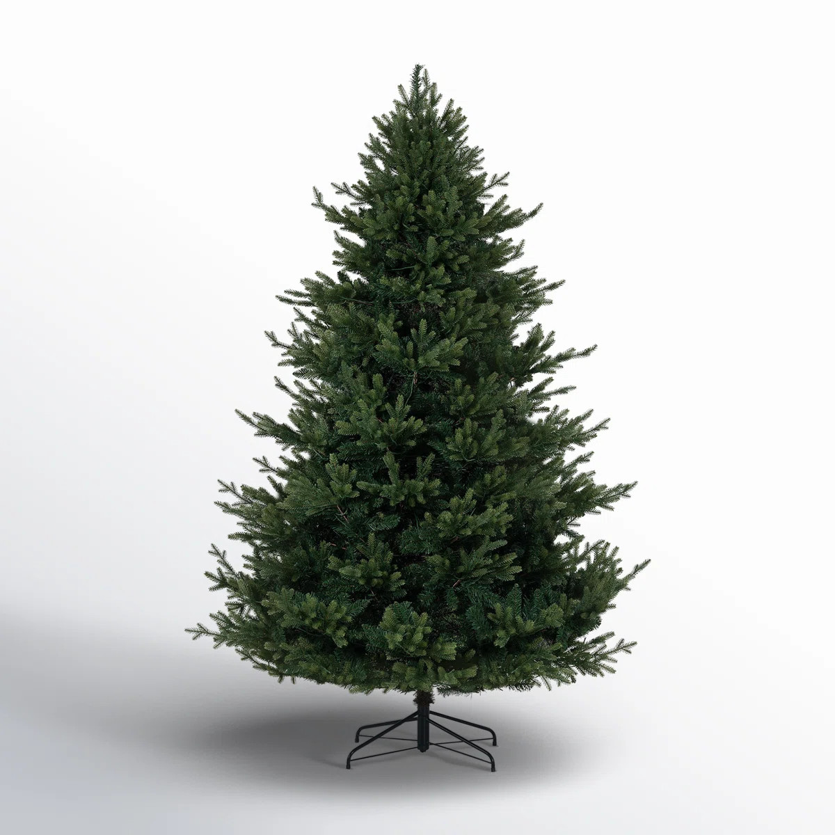 Prelit Traditional Christmas Tree with Metal Stand | Wayfair North America