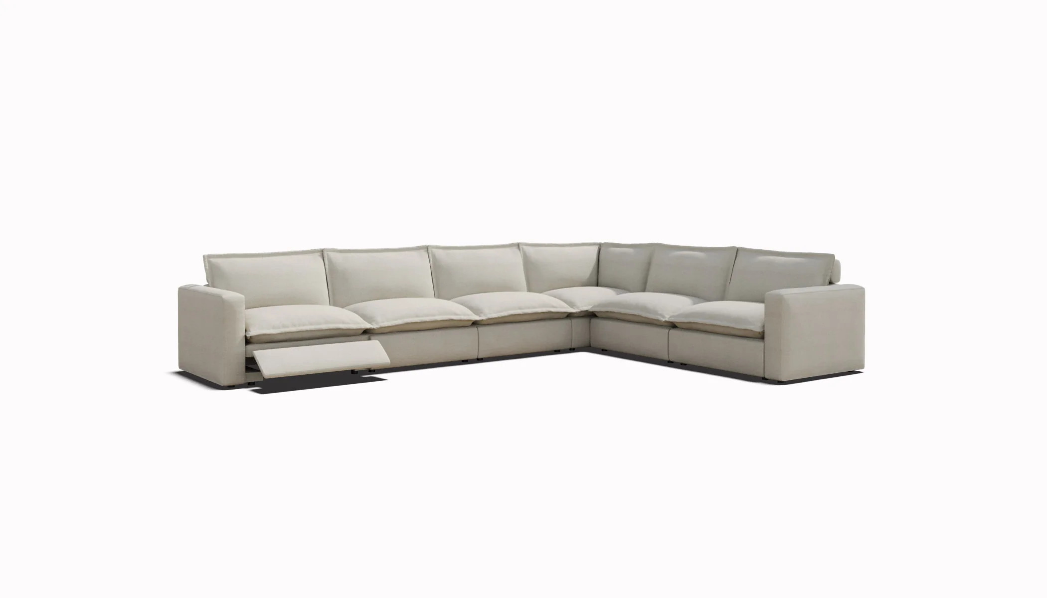 Luxe 6 Seat L-Shaped Reclining Couch | Homebody | Homebody