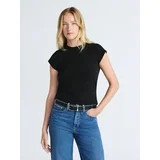 Free Assembly Women's and Women's Plus Cap Sleeve Tee, Sizes XS-4X | Walmart (US)