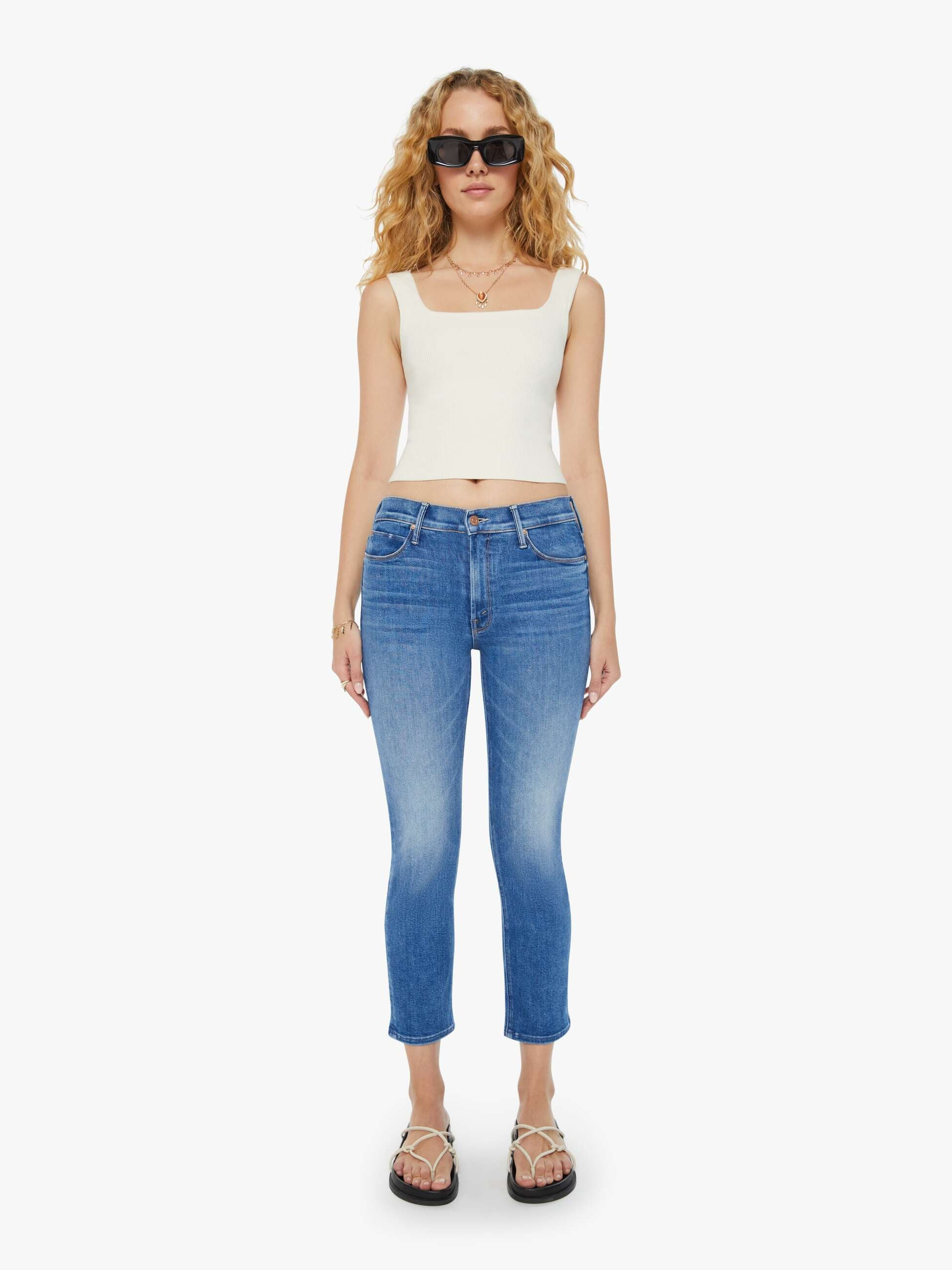 The Mid Rise Dazzler Crop | Mother Denim