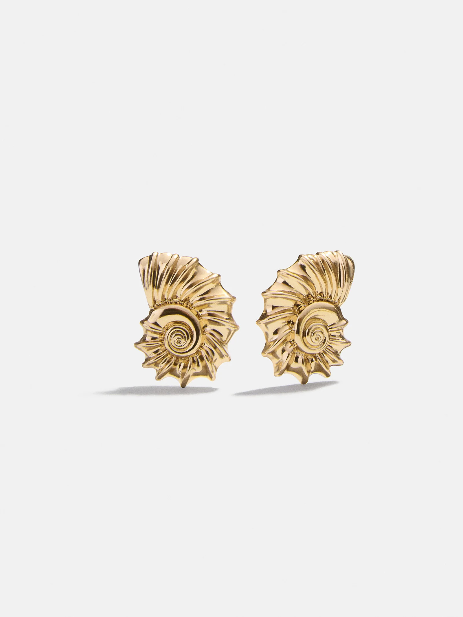 Nixie Seashell Earrings - Gold | BaubleBar