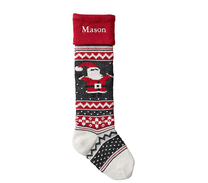 Natural Fair Isle Christmas Stocking Collection | Pottery Barn Kids