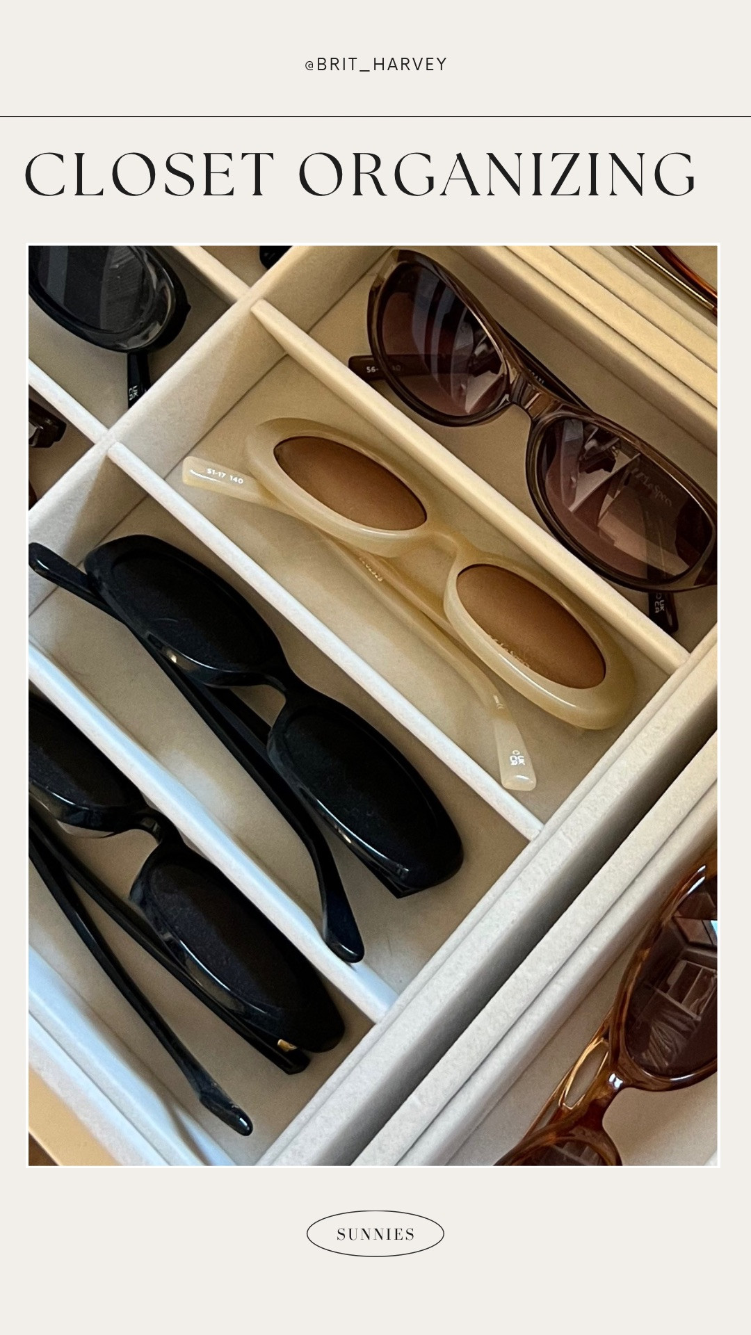 Sunglass Storage Goals ☀️
This velvet sunglass tray keeps your favorite pairs protected and perfectly displayed — a closet upgrade you’ll actually use.

#LTKhome #SunglassStorage #ClosetOrganization #HomeStyle #AmazonHomeFinds 

 