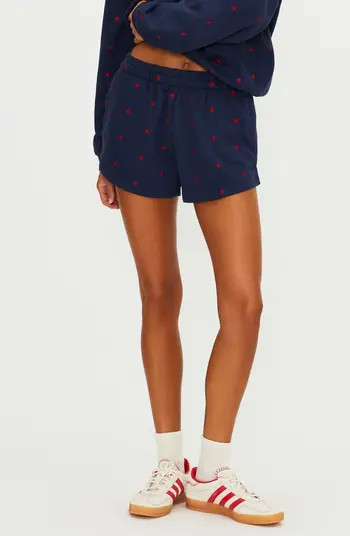 Beach Riot Malik Embroidered Cotton Shorts | Nordstrom | Nordstrom