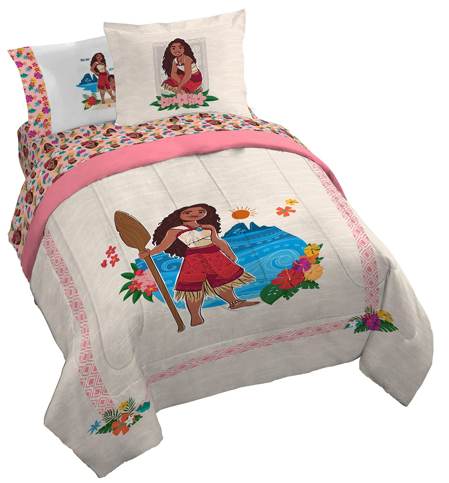 Jay Franco Disney Moana Queen Comforter Set - 7 Piece Bedding Includes Sheet Set & Pillow Covers ... | Amazon (US)