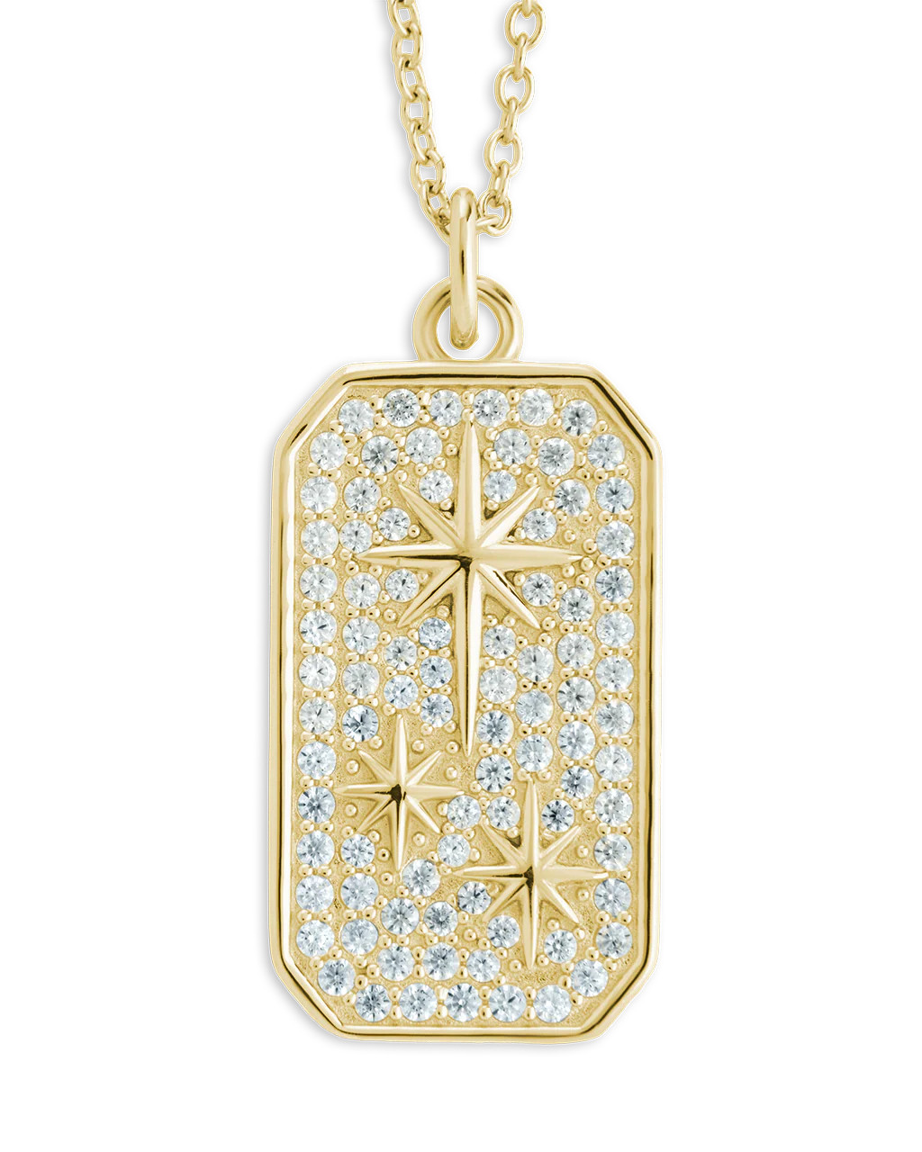 Pave CZ North Star Pendant | Sterling Forever