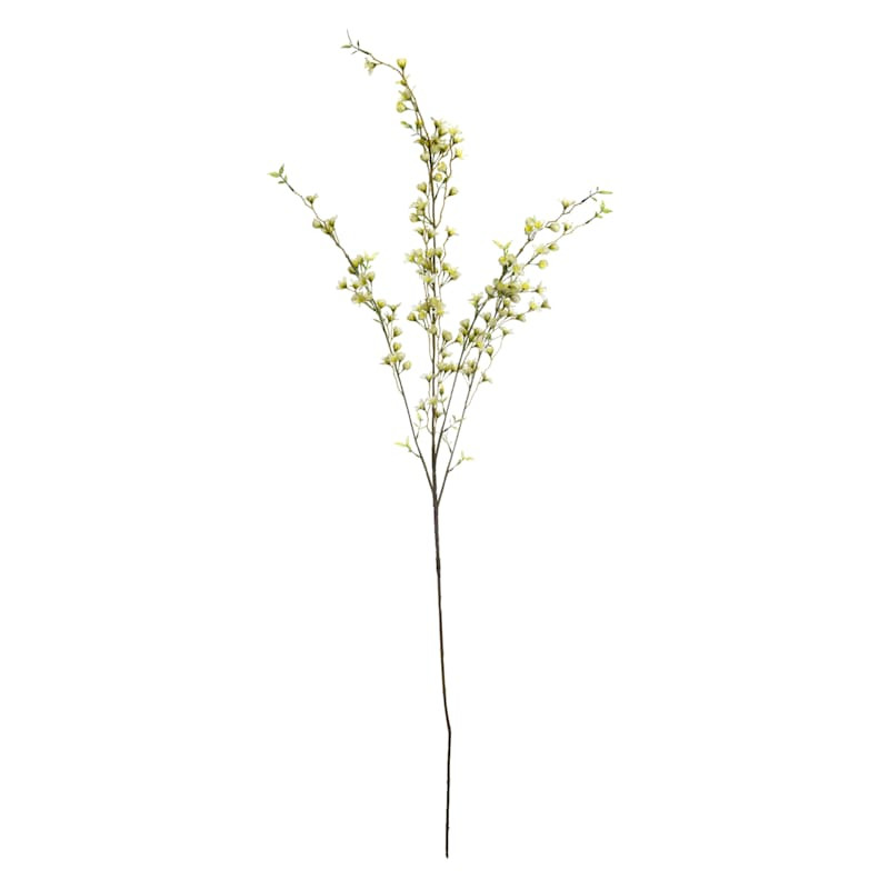 4-Head Yellow Wax Flower Stem, 46" | At Home