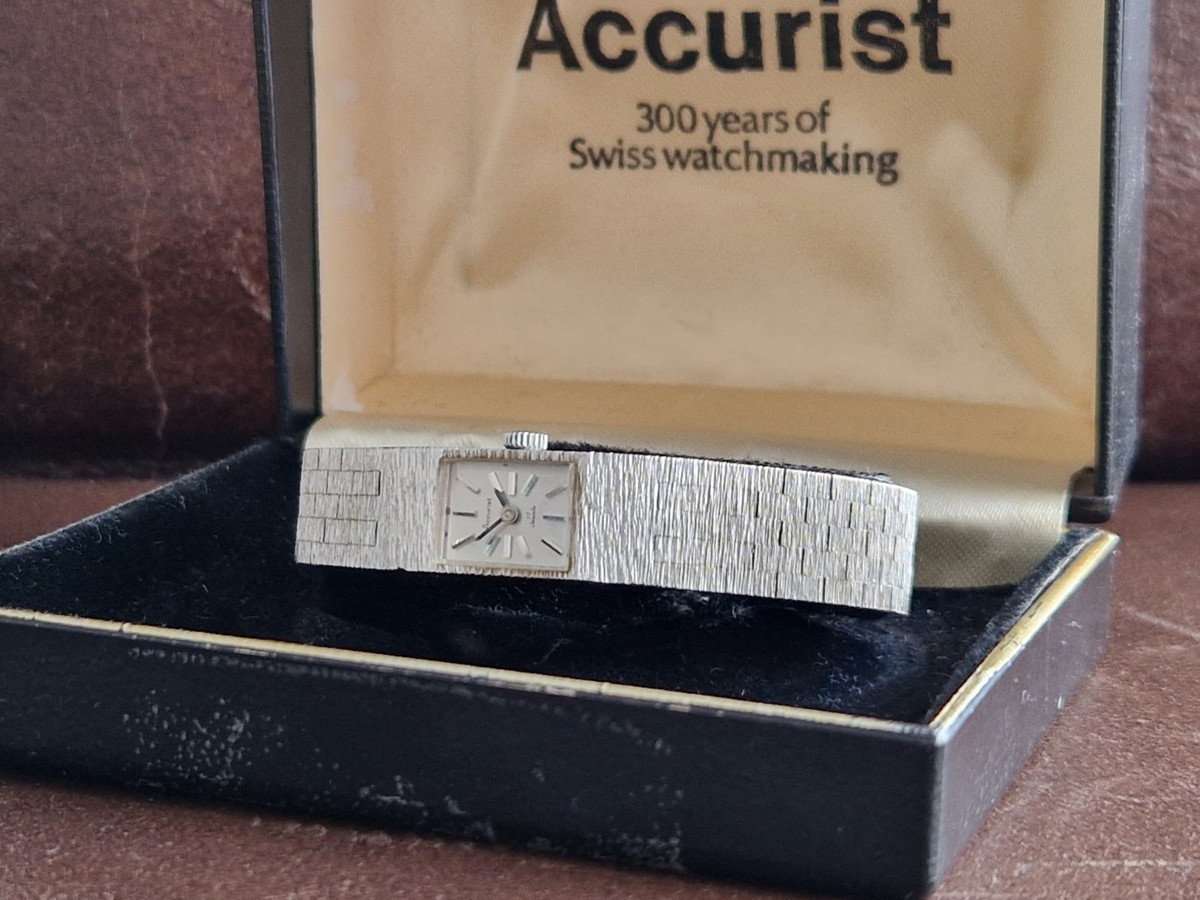 ACCURIST Swiss Mechanical Watch Vintage Silver Bracelet + ORIGINAL BOX  | eBay Australia | eBay AU