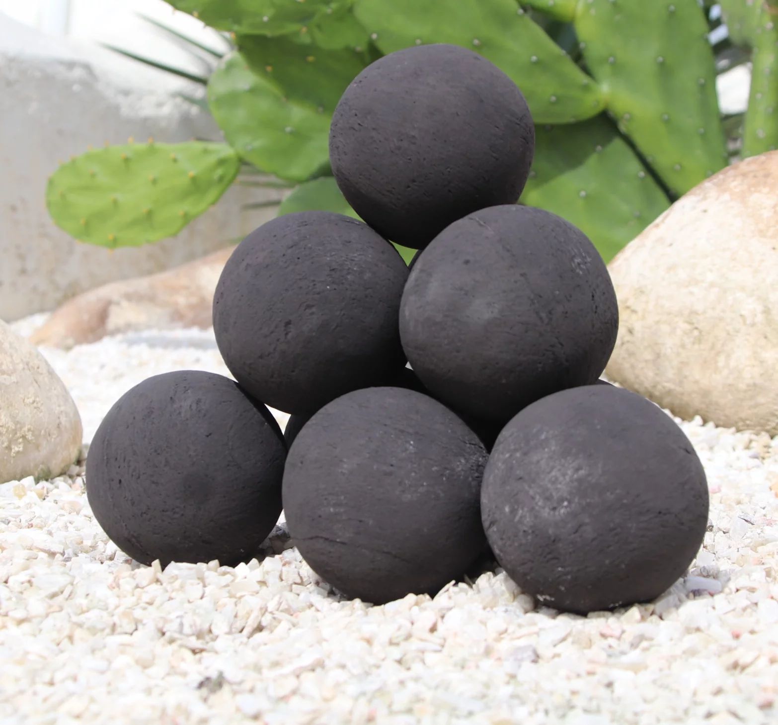 Heyfurni 10pcs Ceramic Fire Balls,Round Fire Stones Set for Indoor and Outdoor Gas,Propane Firepl... | Walmart (US)