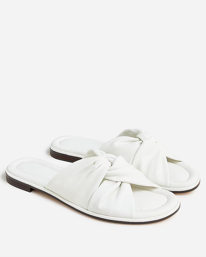Menorca padded twist-knot sandals in leather | J. Crew US