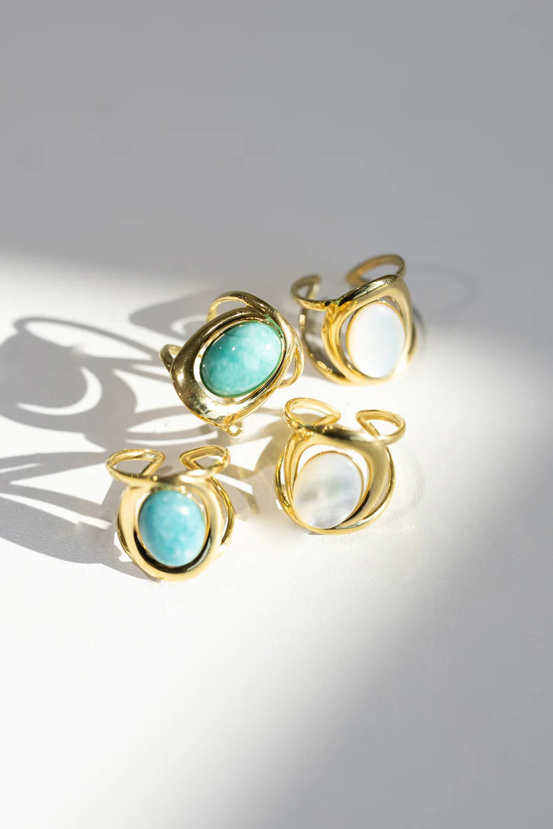 Rayna Mixed Metal Statgement Ring - Beljoy Jewelry | BÉLJOY