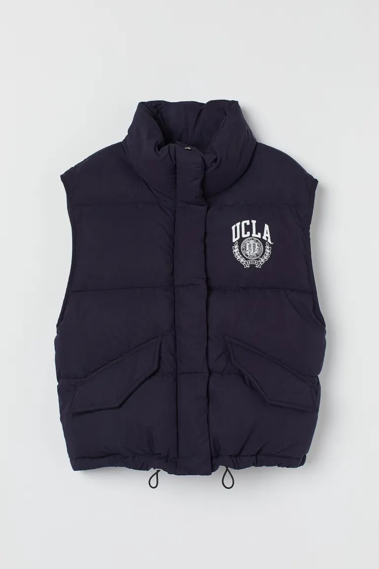 Print-detail Puffer Vest | H&M (US + CA)