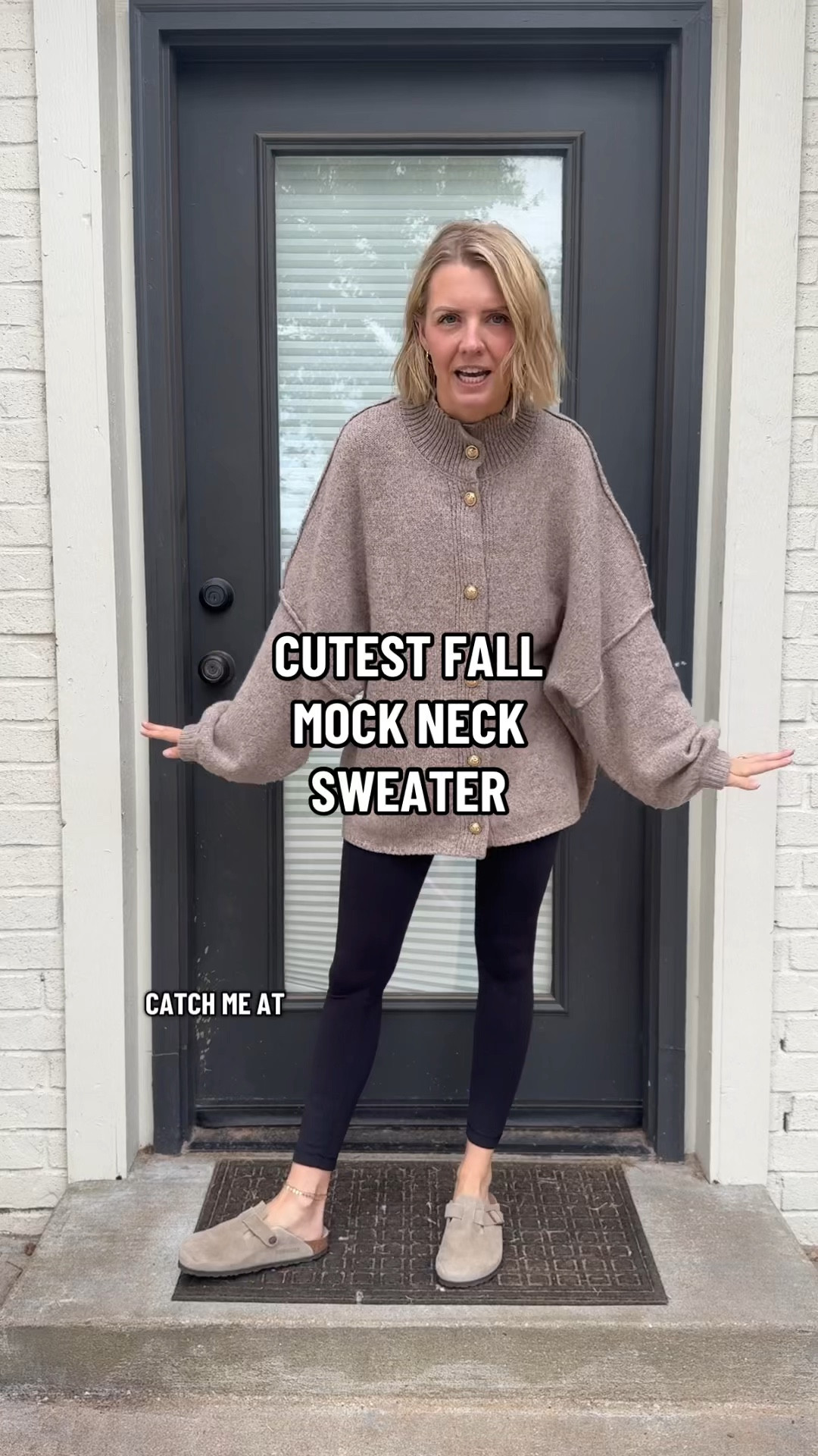 Over with this mock neck sweater