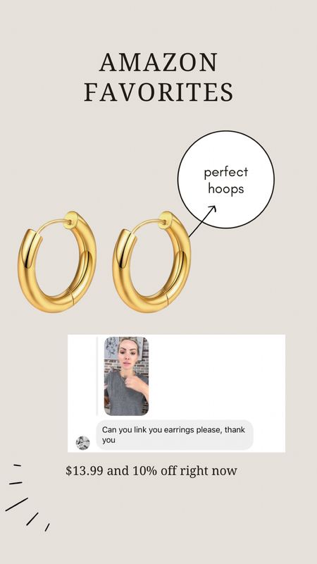 Amazon deal of the day
Perfect hoop earrings 

#LTKSaleAlert #LTKStyleTip #LTKFindsUnder50