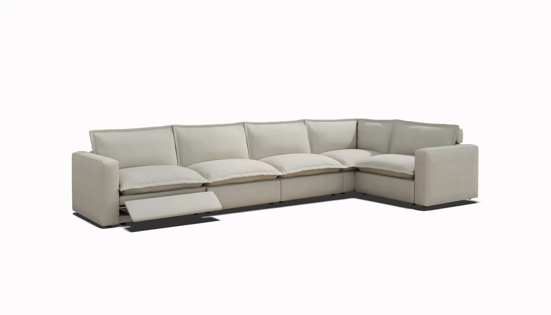 Luxe 5 Seat L-Shaped Reclining Couch | Homebody | Homebody