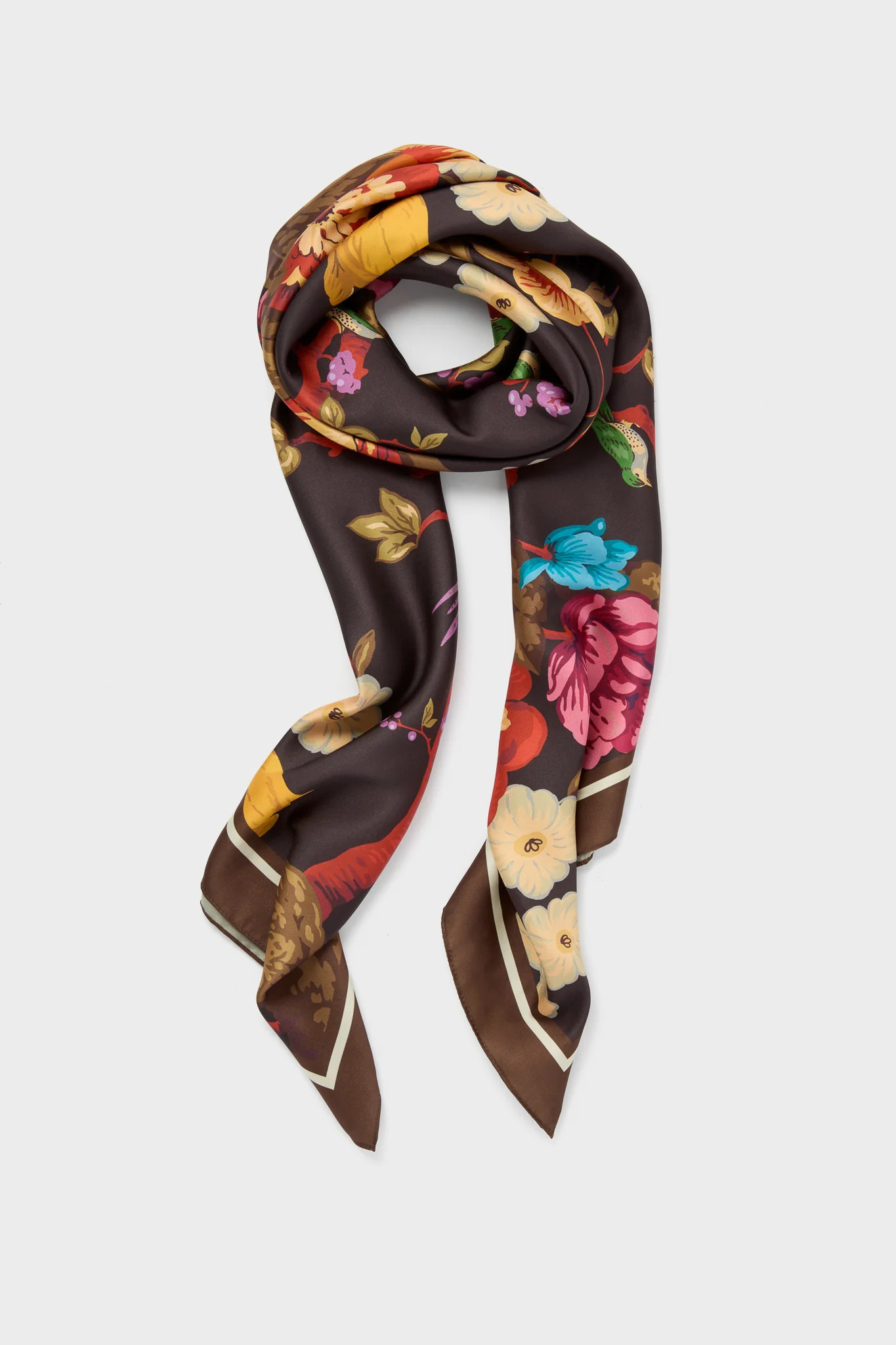 Baroque Floral Silk Cashmere Blend Large Scarf | Tuckernuck (US)