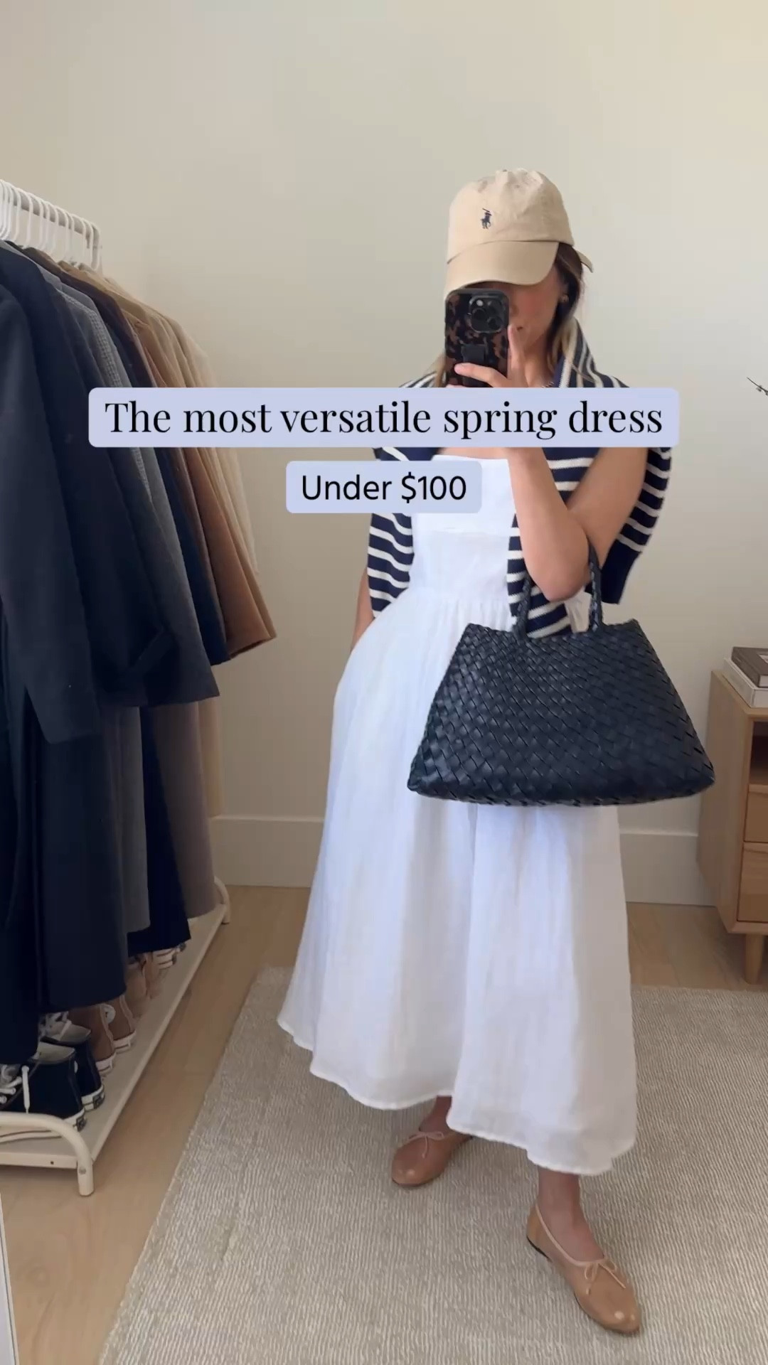 Spring dresses. Versatile linen dress under $100.  A great base dress that can be dressed up or down. Runs tts

Quince linen dress xs
Minnow Swim sweater medium. Runs small
Dragon Diffusion santa croc small
Loeffler Randall flats 5
Polo Ralph Lauren hat
Dorsey James necklace 15"
J.Crew earrings

Summer outfits, summer style, petite style, dresses, spring style, spring dresses 

#LTKSeasonal #LTKootd #LTKPetite