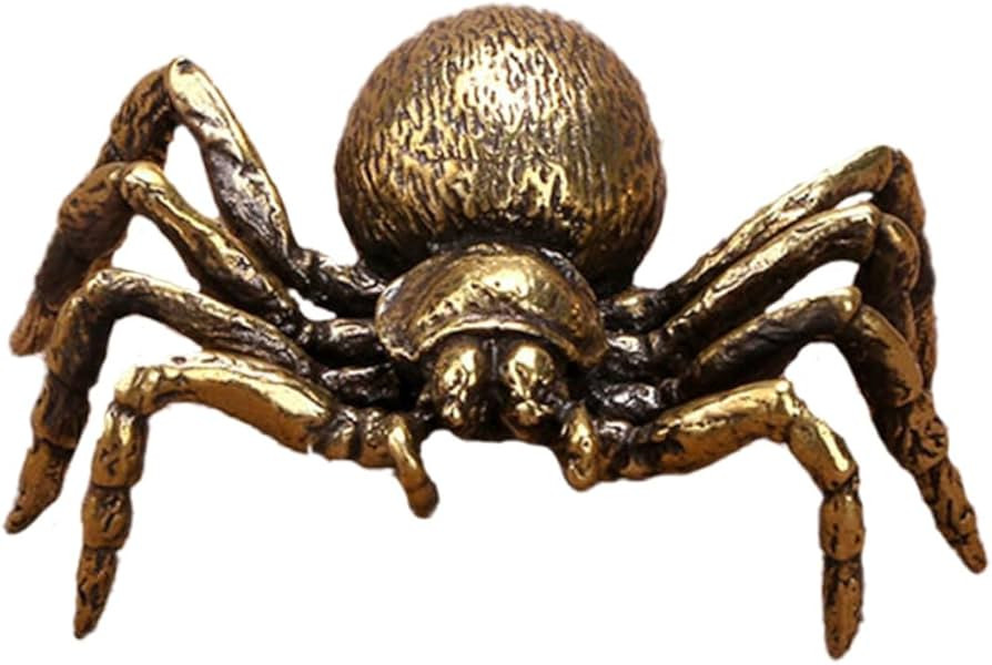 1pc Brass Spider Ornament Creative Desktop Ornament Home Ornament Indoor Ornament Brass Desktop D... | Amazon (US)