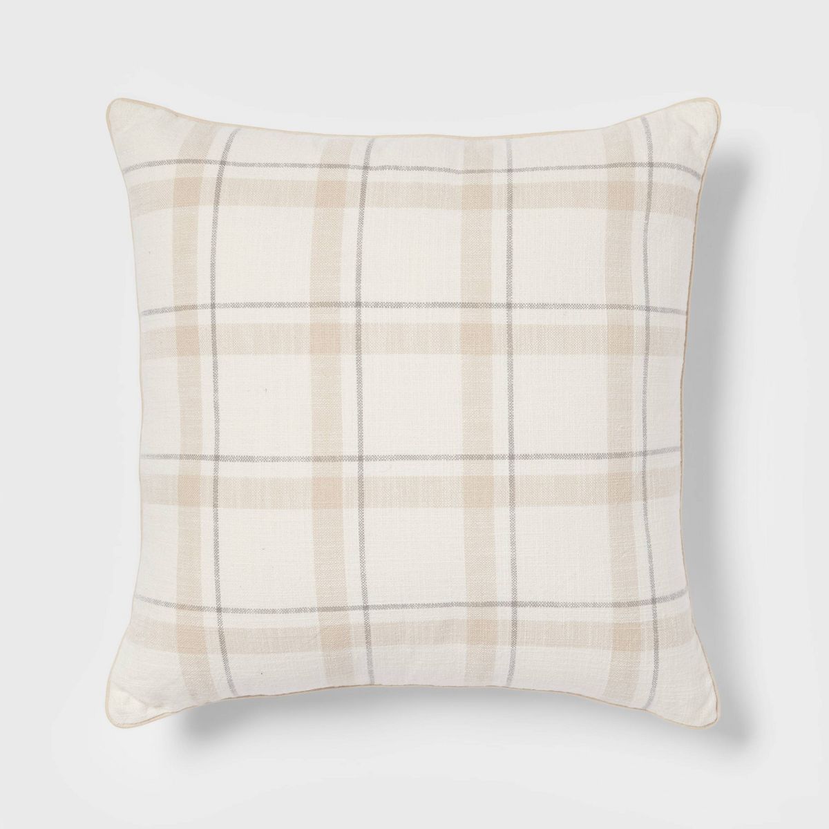 Woven Striped with Plaid Reverse Throw Pillow - Threshold™ | Target