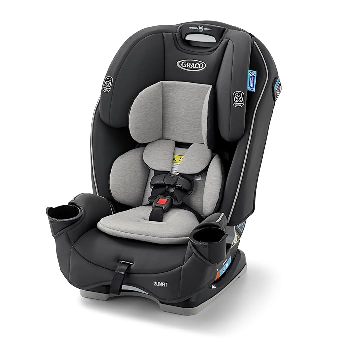 Graco Slimfit 3-in-1 Convertible Car Seat, Slim Car Seat with Space-Saving Design, Highback Boost... | Amazon (US)