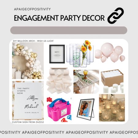 all of our engagement party decor linked — everything from Amazon, etsy, or Zazzle! 

#LTKFind #LTKSeasonal #LTKwedding
