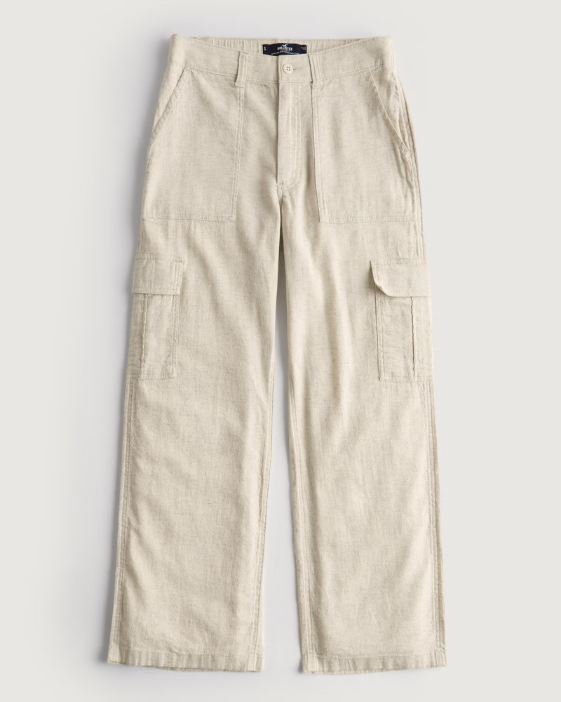 Ultra High-Rise Drapey Cargo Pants | Hollister (US)