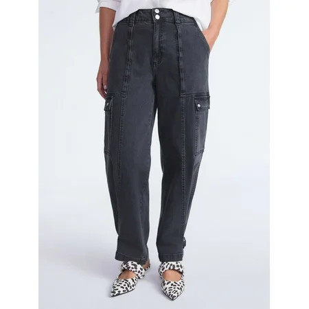 Scoop Women’s and Women’s Plus Utility Cargo Jeans, Sizes 0-26 | Walmart (US)