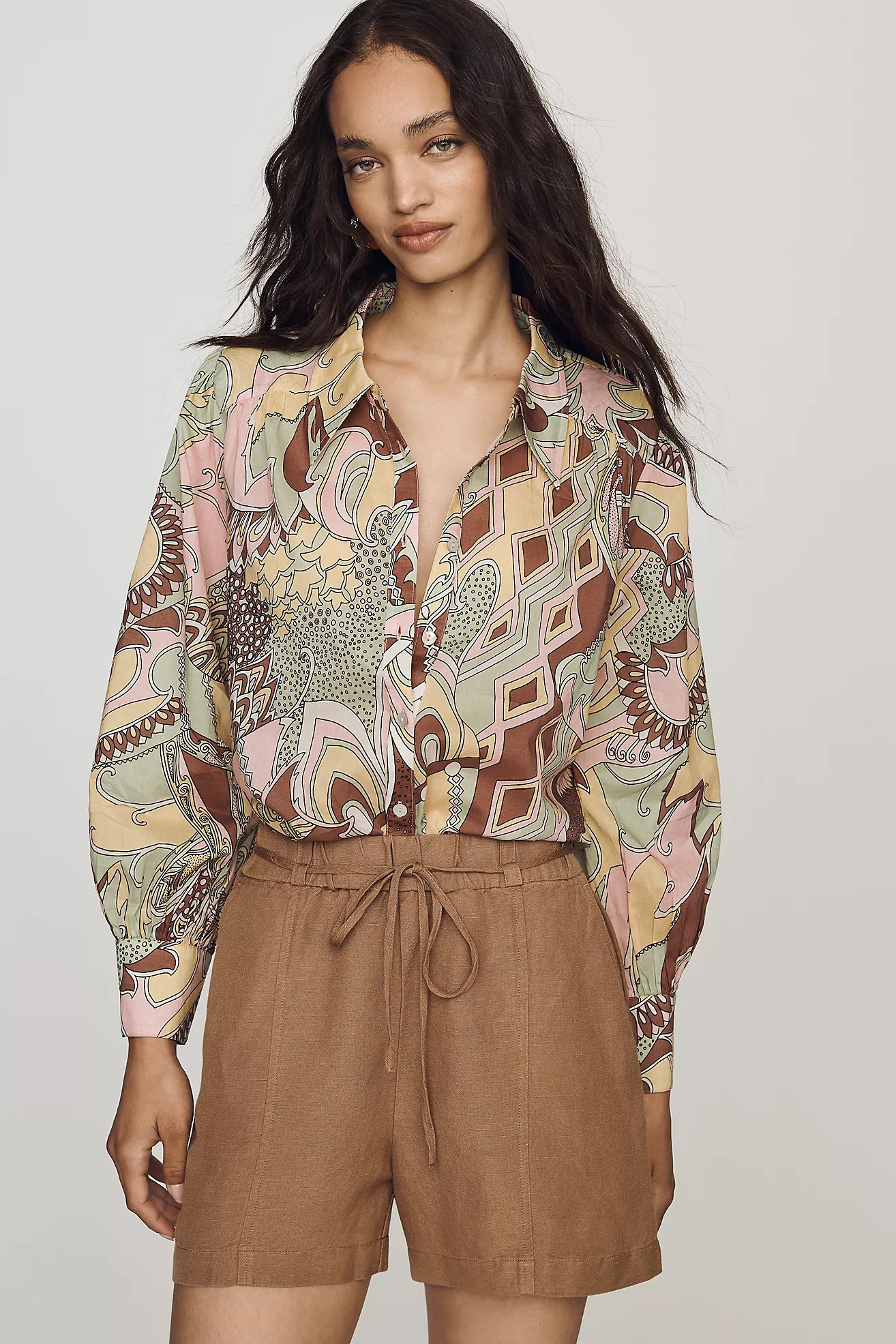 RIXO Blake Cotton Top | Anthropologie (US)