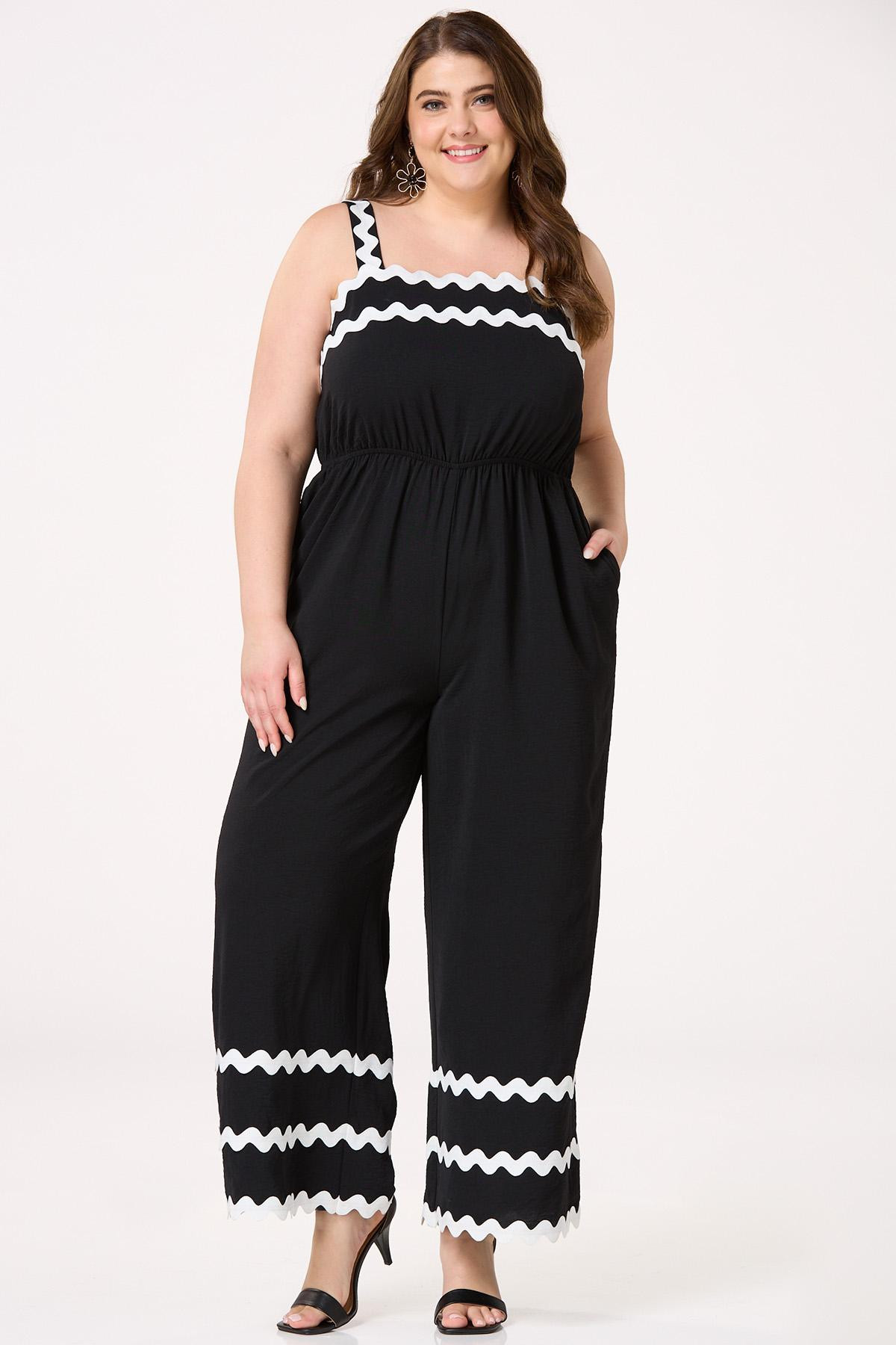 Plus Size Ric Rac Jumpsuit | Cato Fashions