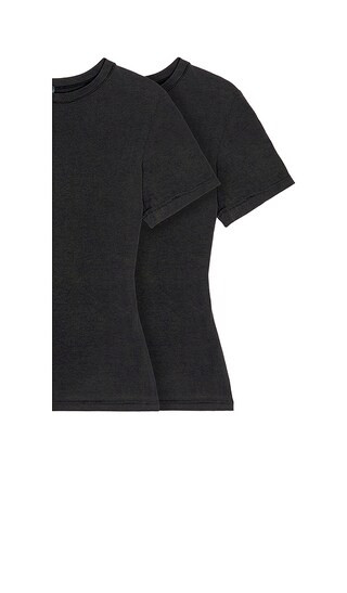Cotton Jersey 2 Pack T-Shirt in Soot | Revolve Clothing (Global)