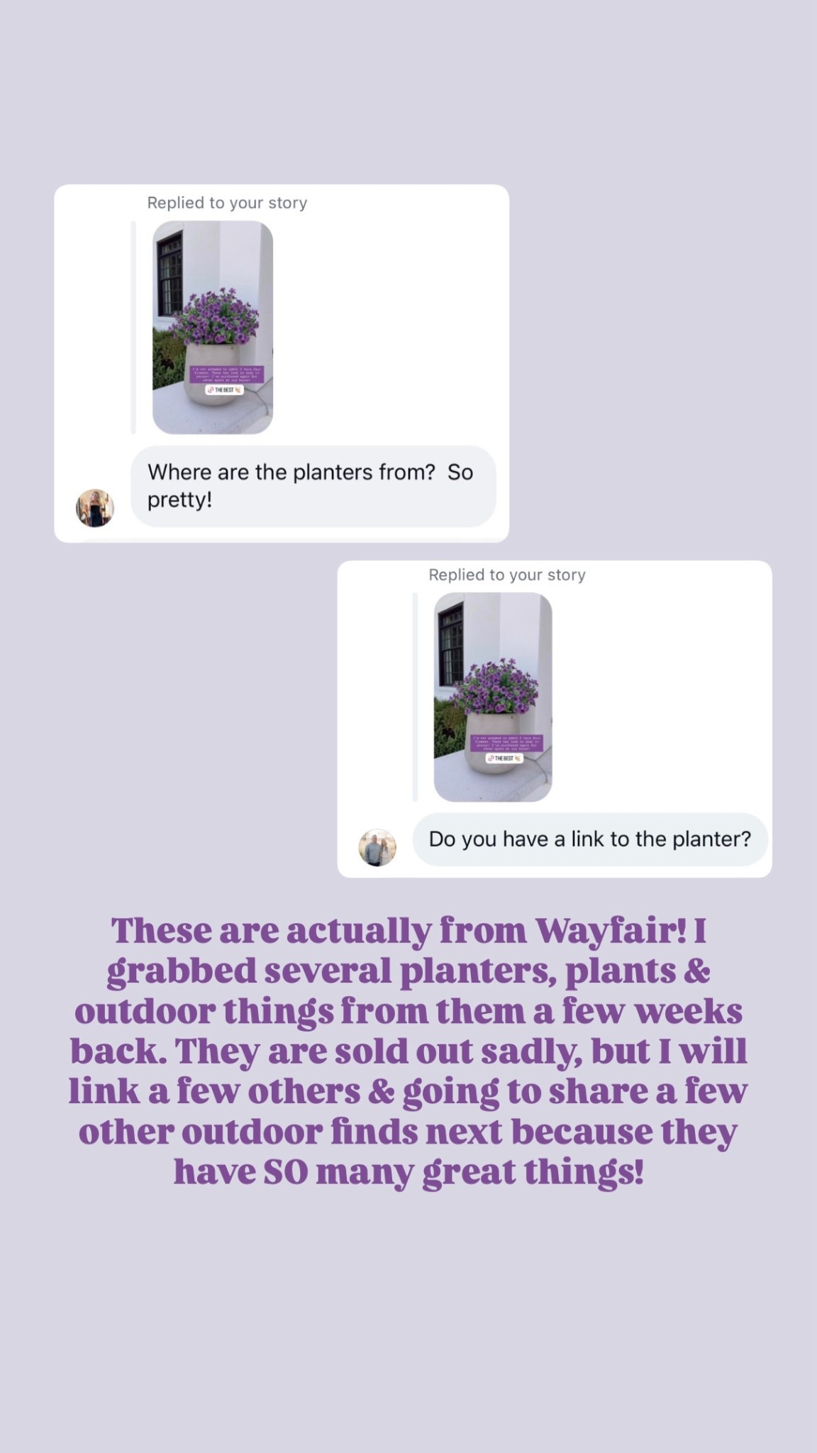 The planters I have outside! These are sold out, but I linked a few others from @Wayfair !

Loverly Grey, Wayfair, planters, outdoor living 

#LTKHome